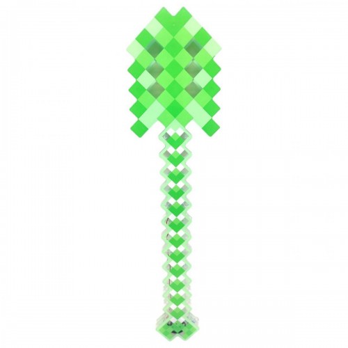 Лопата "Minecraft", свет, звук (зелена) (MiC)