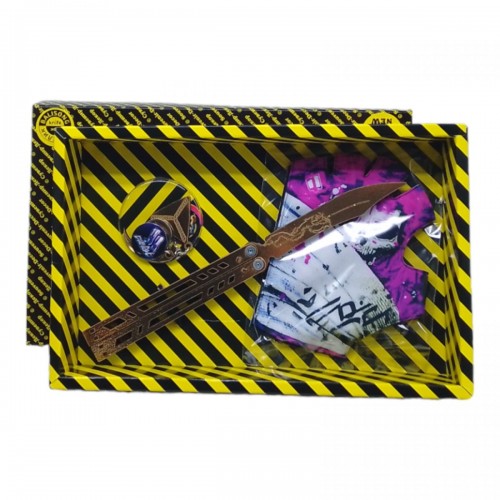 Игровой набор BOX "Бабочка Legasy" нож и перчатки (Сувенир-Декор)