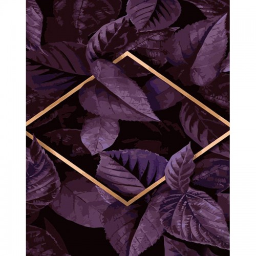 Картина за номерами "Фіолетове листя" 40х50 см (Strateg)