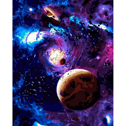 Картина по номерам "Вселенная. Космос" 40x50 см (Origami)