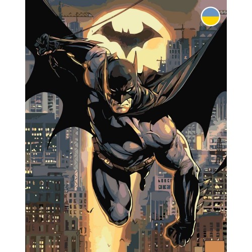 Картина по номерах "Бетмен" 40x50 см (Origami)