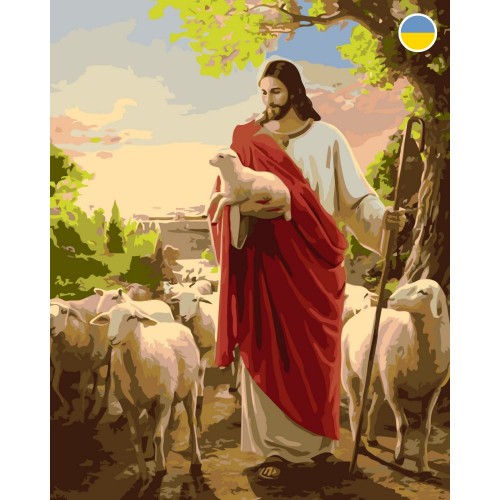 Картина по номерам "Иисус Христос" 40x50 см (Origami)