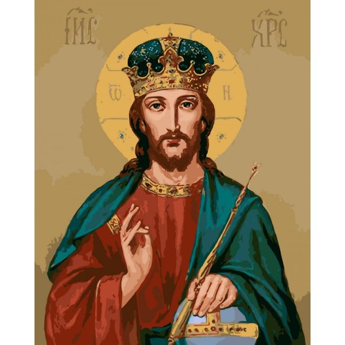 Картина по номерах "Ісус ікона" 40x50 см (Origami)