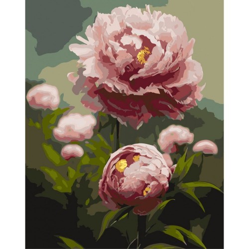 Картина по номерам "Пионы – цветы весны" 40x50 см (Origami)