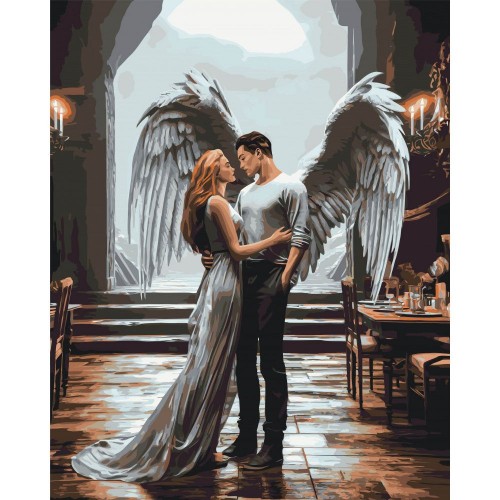Картина по номерам "Ангелы любви" 40x50 см (Origami)
