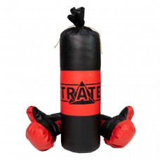 Боксерский набор Груша и перчатки, 40 см (красно-черный)