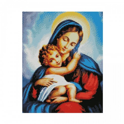 Алмазна мозаїка "Божа Матір" 40х50 см (Strateg)