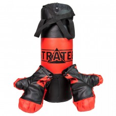 Боксерский набор Груша и перчатки, 50 см (красно-черный)