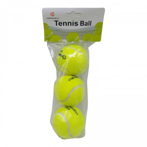Набор мячиков для тенниса, 3 шт. (салатовый) (CHENGDELI)