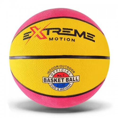 Мяч баскетбольный №7 "Extreme" (розовый+желтый) (MiC)