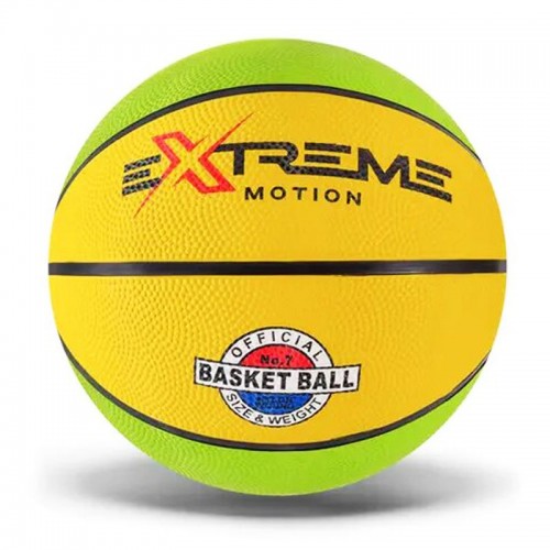 Мяч баскетбольный №7 "Extreme" (желтый+зеленый) (MiC)