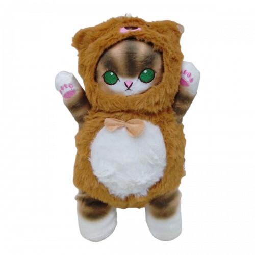 Мягкая игрушка "Котик в костюме медведя: Anime Cat Mofusand Plush Toys", 27 см (MiC)