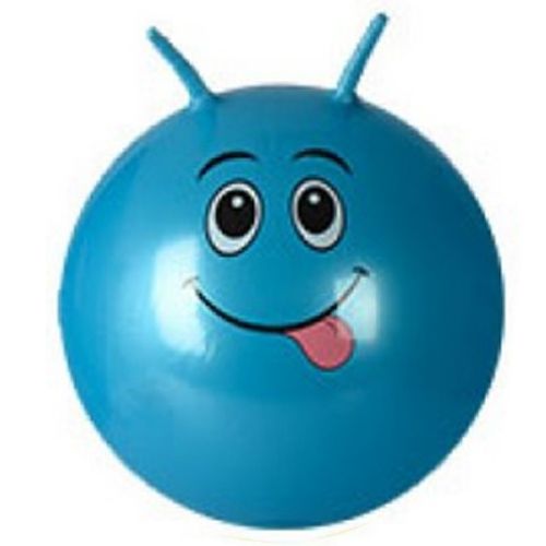Мяч фитбол "Смайлики" рога, 45 см (синий) (MiC)