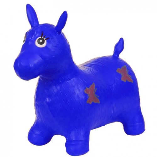 Прыгун детский, резиновый "Лошадь" (синий) (MiC)