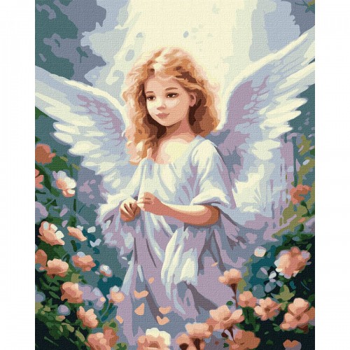 Картина по номерам "Ангельская внешность" 40х50 см (Ідейка)