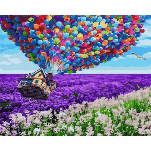 Картина за номерами "Політ над лавандою" 40х50 см (Rainbow Art)