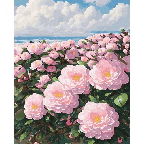 Картина по номерам "Розовое поле" 40х50 см (Rainbow Art)