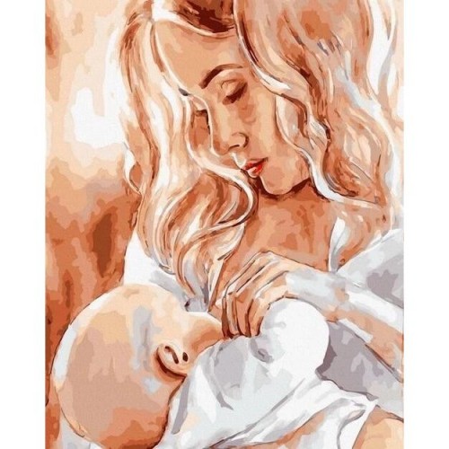 Картина по номерам "Материнская любовь" 40х50 см (Rainbow Art)
