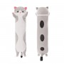 Мʼяка іграшка-обіймашка "Кіт Батон", 90, см, сірий (MiC)