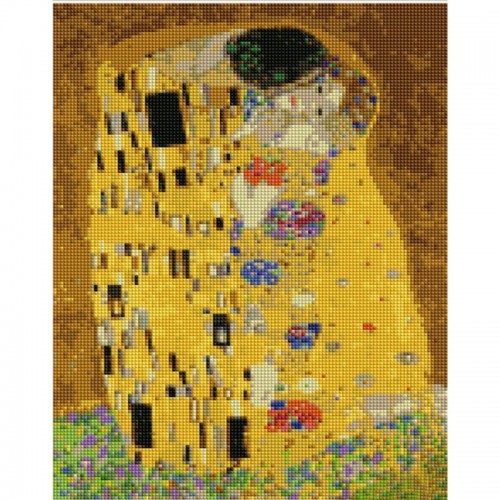 Алмазная мозаика "Густав Климпт. Поцелуй", 30х40 см (Strateg)