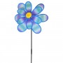 Вітрячок "Квіточка", діаметр 38 см, блакитний (MiC)