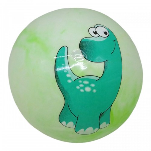 Мячик резиновый "Динозавры", зеленый, 23 см (MiC)
