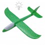 Пенопластовый самолет пенолет, 48 см, со светом (зеленый) (MiC)