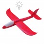 Пенопластовый самолет пенолет, 48 см, со светом (красный) (MiC)