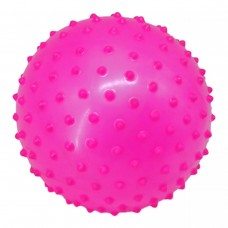 Резиновый мяч массажный, 16 см (розовый)