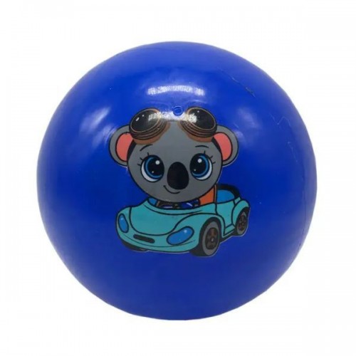 Мячик резиновый "Животные", синий, 23 см (MiC)