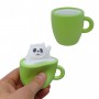 Іграшка-антистрес "Панда в чашці" (зелений) (MiC)