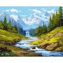 Картина за номерами "Струмок у горах" 40х50 см (Ідейка)