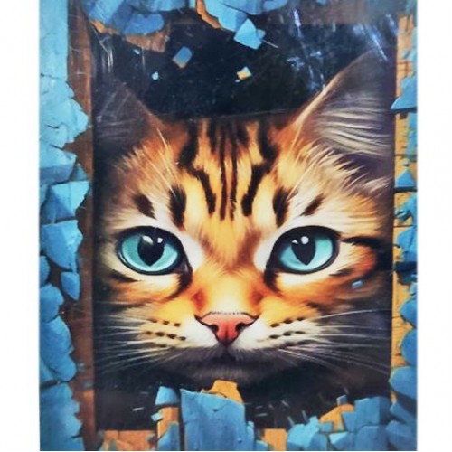 Алмазная мозаика, без подрамника "Котенок с голубыми глазками" 40х50 см (Strateg)