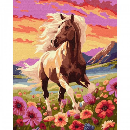 Картина за номерами "Витончений кінь" 40х50 см (Ідейка)