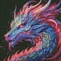 Алмазна мозаїка "Барвистий дракон" 40х40 см (Ідейка)