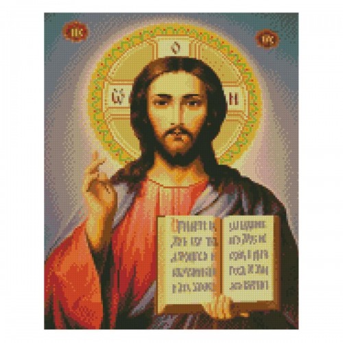 Алмазна картина FA40053 "Ікона Ісус Христос", розміром 40х50 см кр (Strateg)