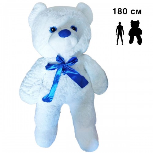 Мʼяка іграшка "Ведмідь Бонік МАКС" 180 см, білий (Nikopol)