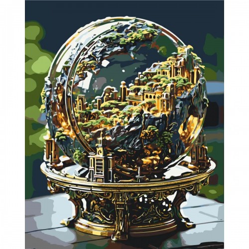 Картина по номерам "Земной шар", 40х50 см (Origami)