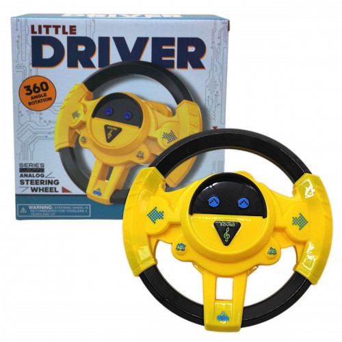 Кермо музичне "Little Driver" (жовтий) (MiC)