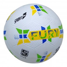 Мяч футбольный (номер 5), резиновый, белый