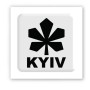 3D стикер "Kyiv white" (цена за 1 шт) (Tattooshka)