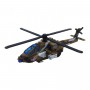 Вертолет военный, инерционный, металлический (хаки) (MiC)