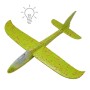 Пінопластовий планер-літачок, 48 см, зі світлом, салатовий (MiC)