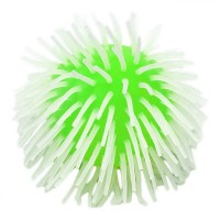 Мячик-антистресс с ворсинками, 10 см (зеленый)