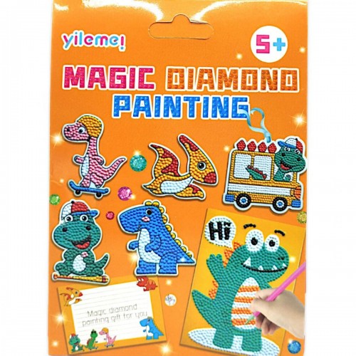 Алмазная мозаика "Magic Diamond Painting: Динозаврики" (MiC)