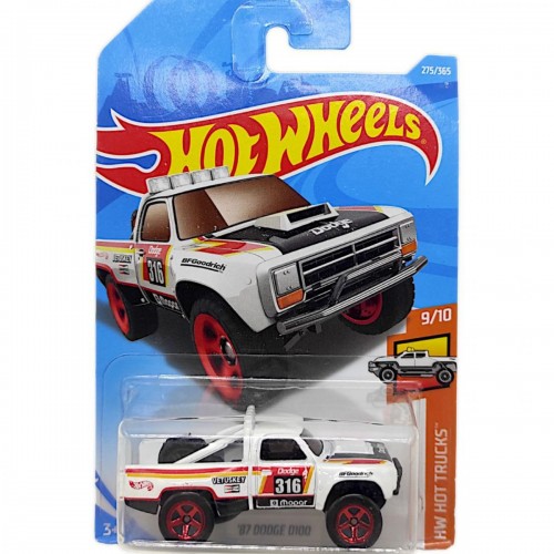 Машинка "Hot wheels: 87 Dodge D100" (оригінал) (MiC)