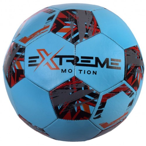 Мяч футбольный №5, Extreme Motion, голубой (MiC)