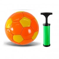 Мʼяч футбольний PVC №2 з насосом (помаранчевий)