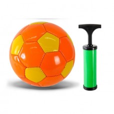 Мʼяч футбольний PVC №2 з насосом (помаранчевий)