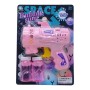 Пістолет з мильними бульбашками "Space Bubble Gun", рожевий (QIJIAXI)
